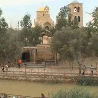 Site du baptême à la rivière du Jourdain