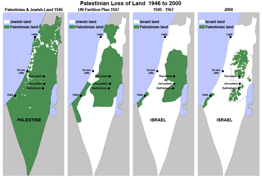 Map Of Israel Before 1948 Israel Palestine: When the Map Lies
